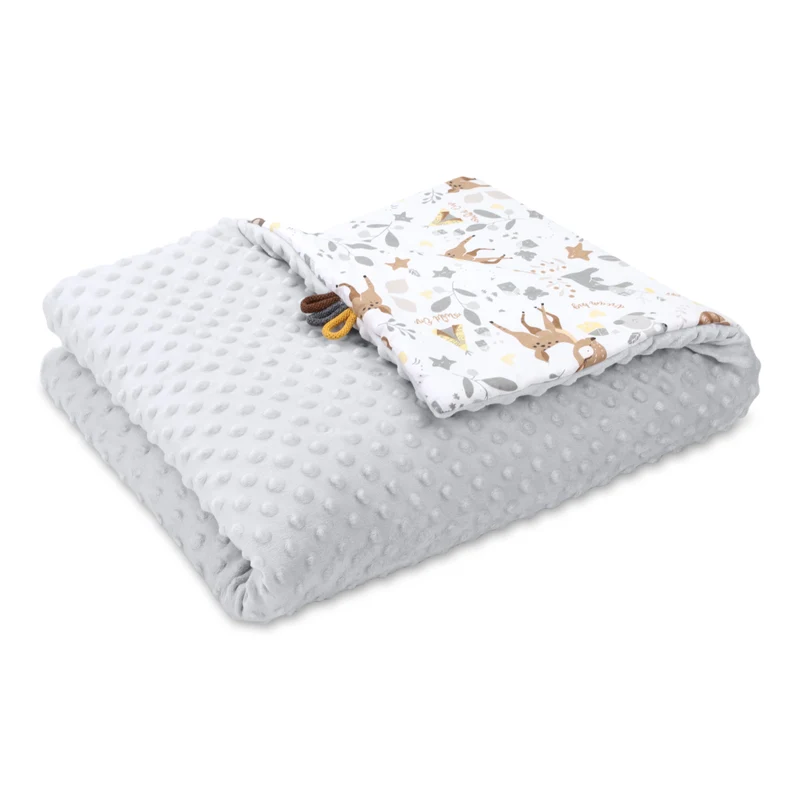 Babydecke Kuscheldecke Baby Kinderwagen Decke Kinderdecke - Blanket mit Kissen Babydecken Kinderwagendecke und Erstausstattung für Neugeborene und Kinder