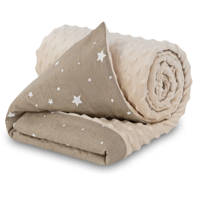 Babydecke Kuscheldecke Baby Kinderwagen Decke Kinderdecke - Blanket mit Kissen Babydecken Kinderwagendecke und Erstausstattung für Neugeborene und Kinder