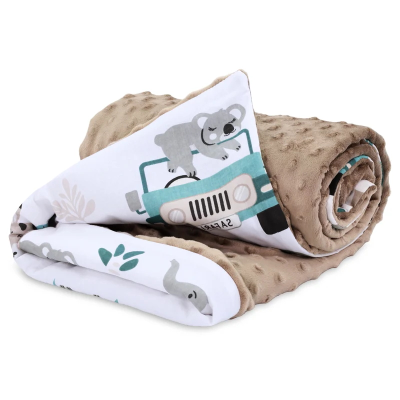 Babydecke Kuscheldecke Baby Kinderwagen Decke Kinderdecke - Blanket mit Kissen Babydecken Kinderwagendecke und Erstausstattung für Neugeborene und Kinder