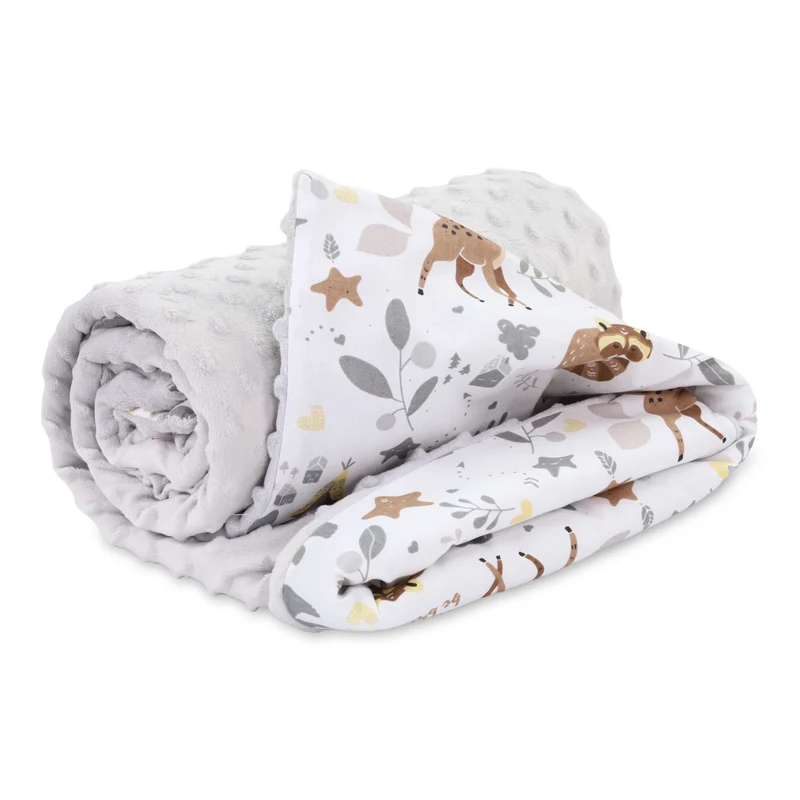 Babydecke Kuscheldecke Baby Kinderwagen Decke Kinderdecke - Blanket mit Kissen Babydecken Kinderwagendecke und Erstausstattung für Neugeborene und Kinder