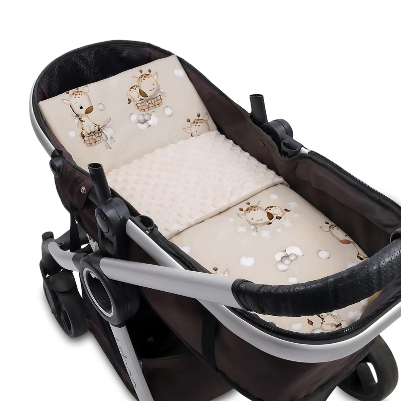 Babydecke Kuscheldecke Baby Kinderwagen Decke Kinderdecke - Blanket mit Kissen Babydecken Kinderwagendecke und Erstausstattung für Neugeborene und Kinder