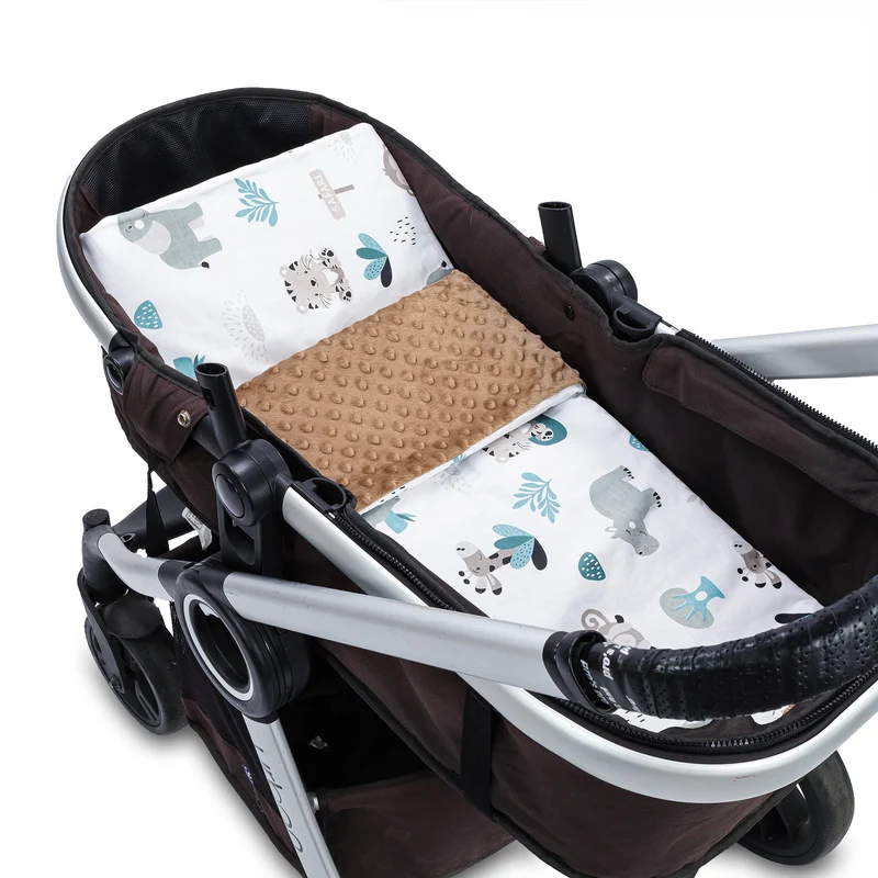 Babydecke Kuscheldecke Baby Kinderwagen Decke Kinderdecke - Blanket mit Kissen Babydecken Kinderwagendecke und Erstausstattung für Neugeborene und Kinder