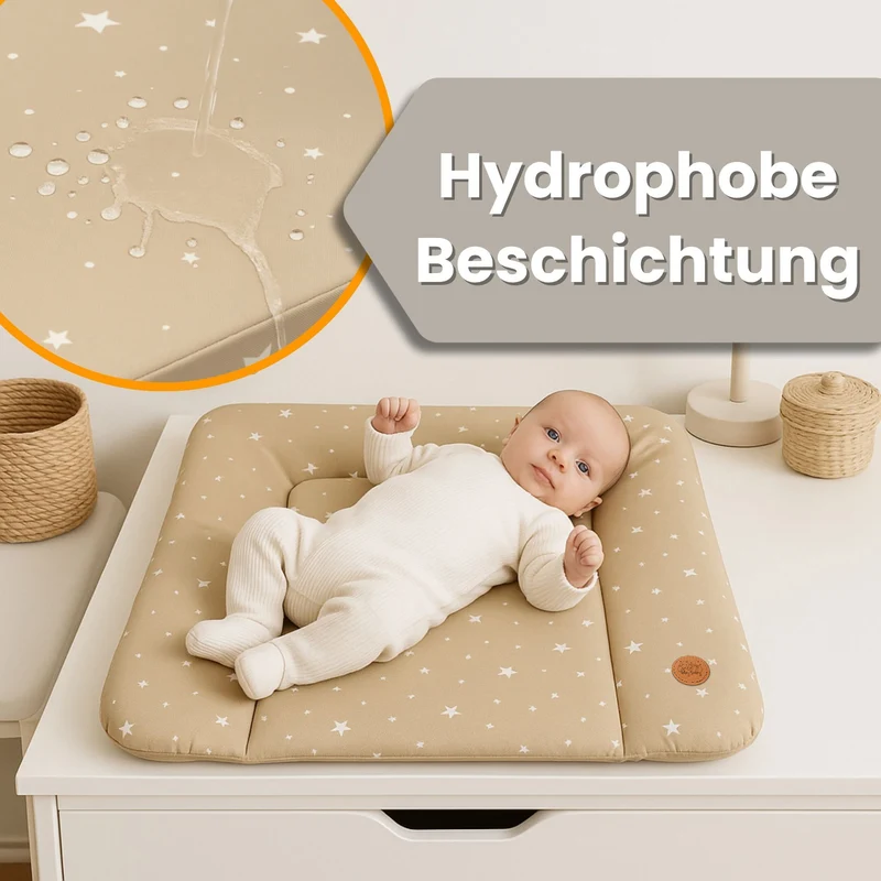 Wickelauflage Wickelunterlage abwaschbar und wasserdicht - Wickelmatte zum Auflegen auf Wickeltisch Wickelaufsatz Wickelkommode oder Waschmaschine