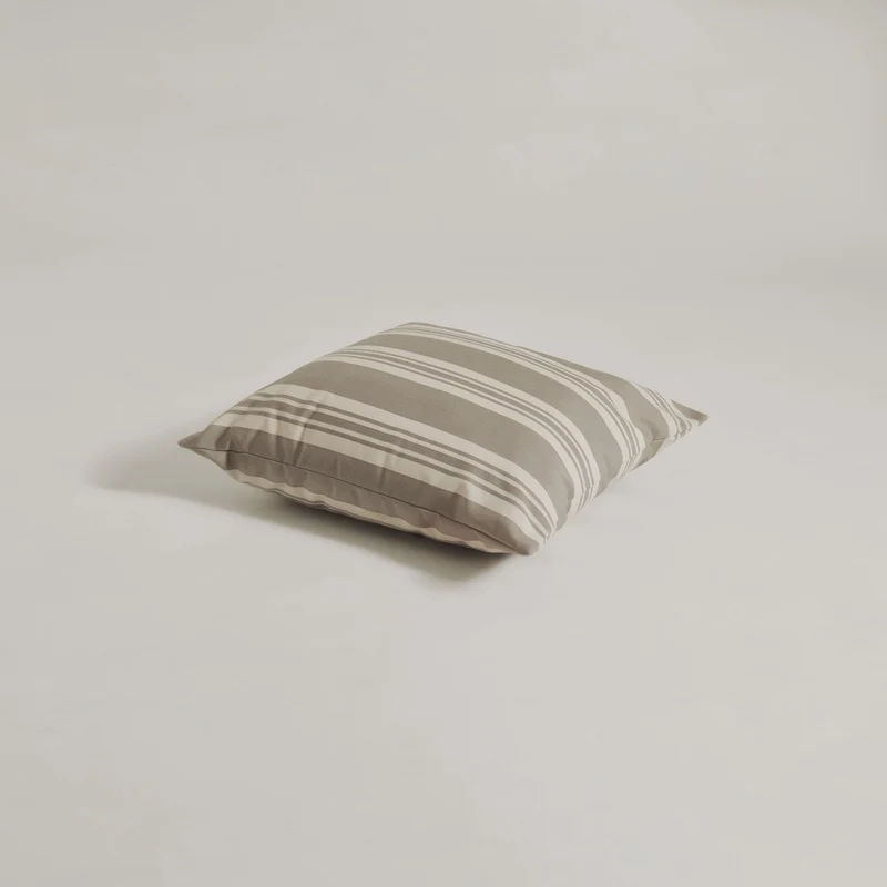 Outdoor-Kissen 50x50 - Grau gestreift