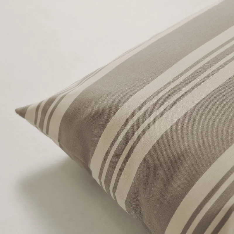 Outdoor-Kissen 50x50 - Grau gestreift