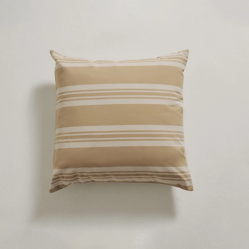 Outdoor-Kissen 50x50 - Beige gestreift