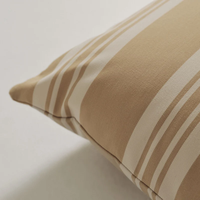 Outdoor-Kissen 40x60 - Beige gestreift