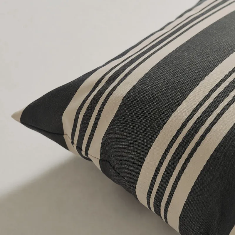 Outdoor-Kissen 50x50 - Navy gestreift