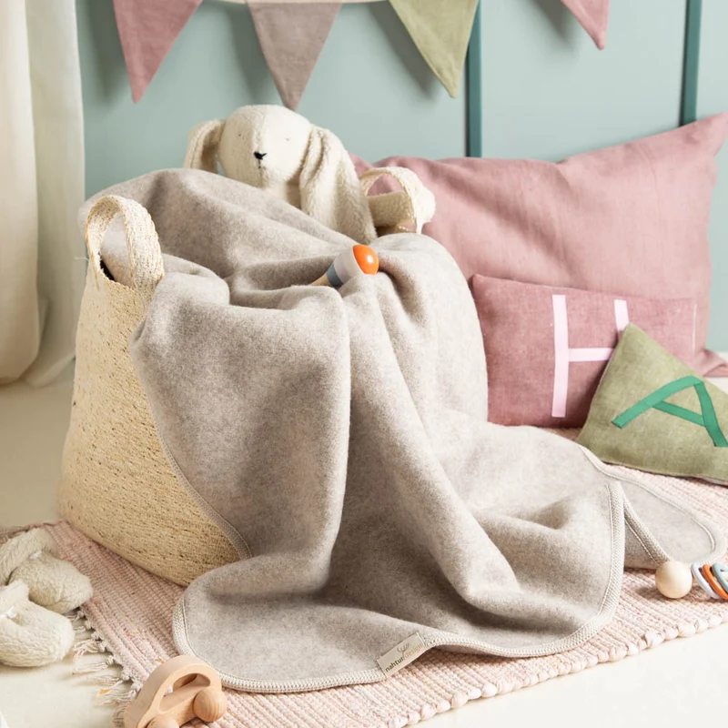 Premium Baby- & Kinderdecke aus mongolischer Merinowolle