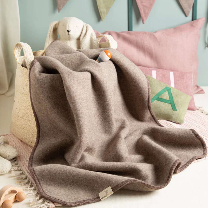 Premium Baby- & Kinderdecke aus mongolischer Merinowolle