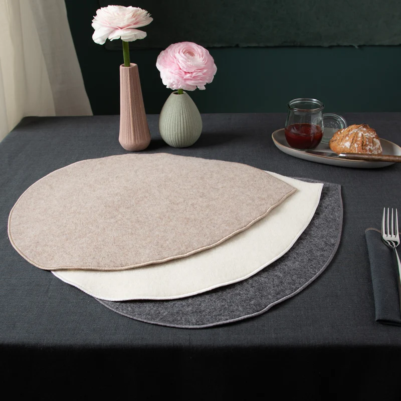 Tischset aus Loden