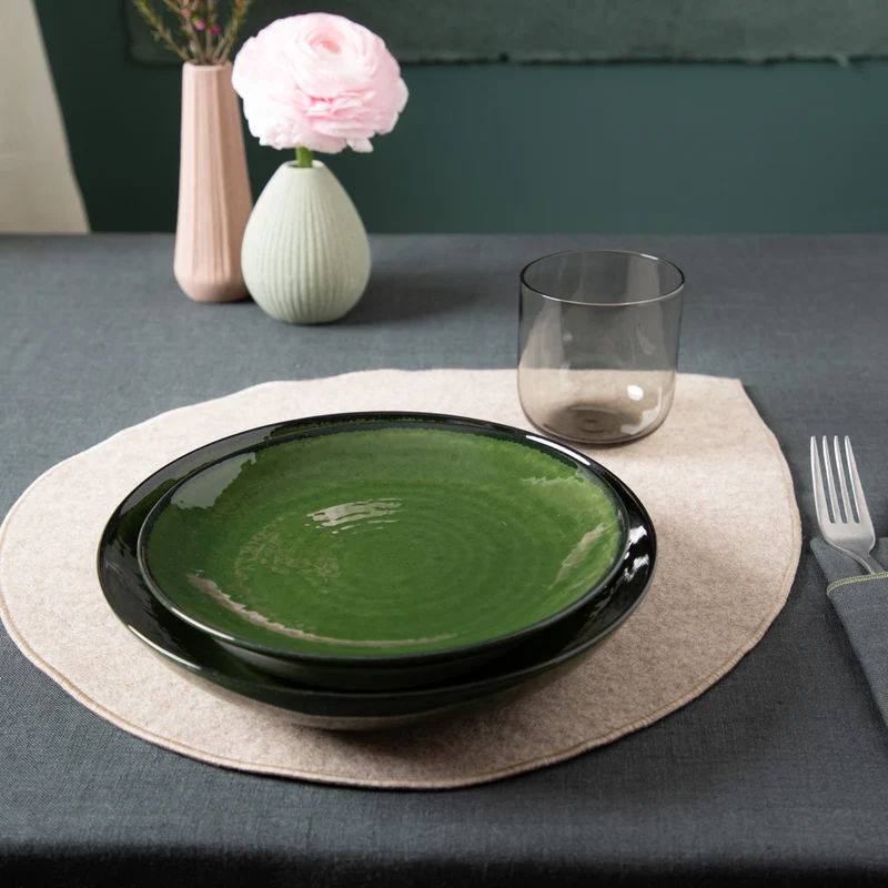 Tischset aus Loden