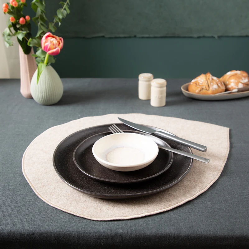 Tischset aus Loden
