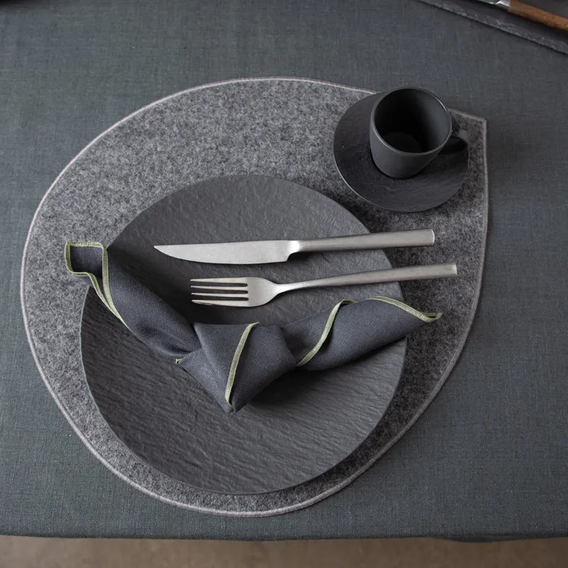 Tischset aus Loden