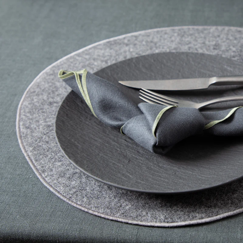 Tischset aus Loden