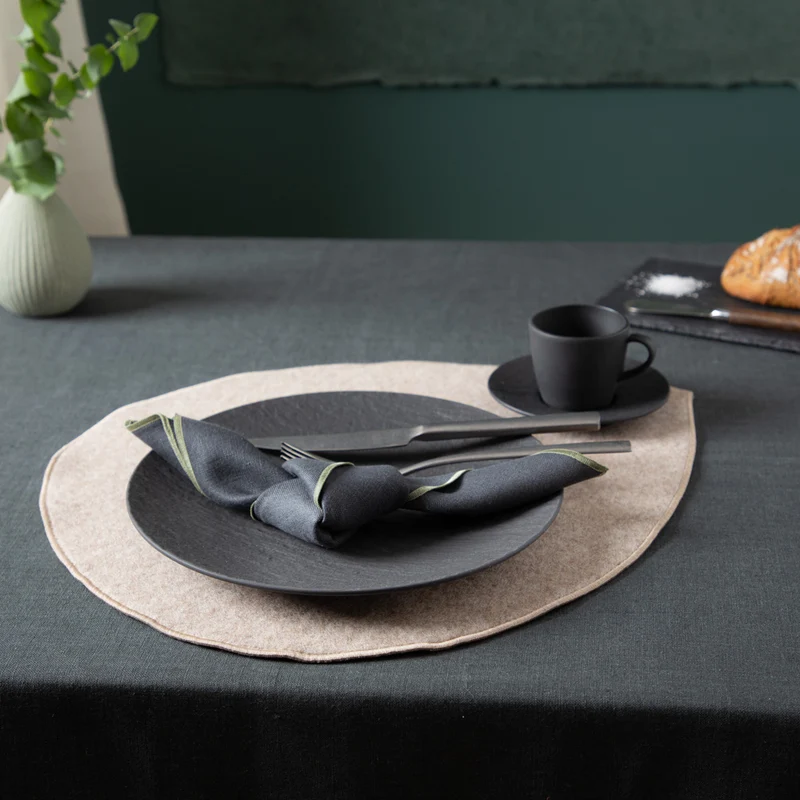 Tischset aus Loden