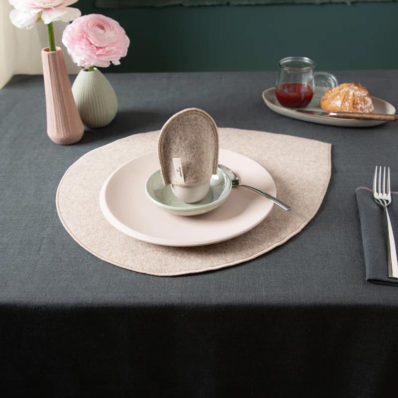 Tischset aus Loden