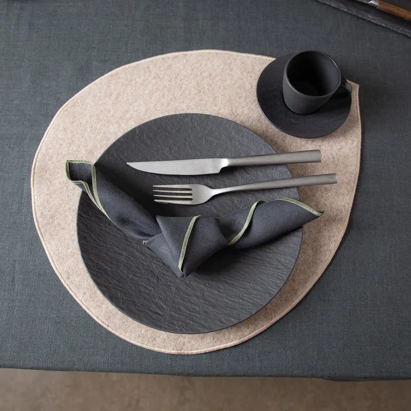 Tischset aus Loden