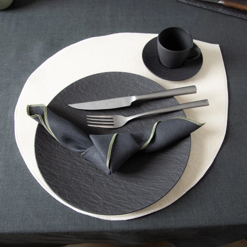 Tischset aus Loden