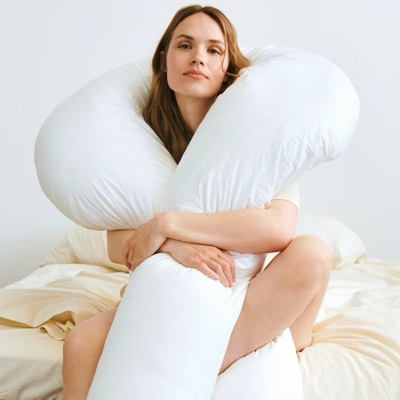 Comfort-U Stützkissen Inkl. Bezug - Weiß