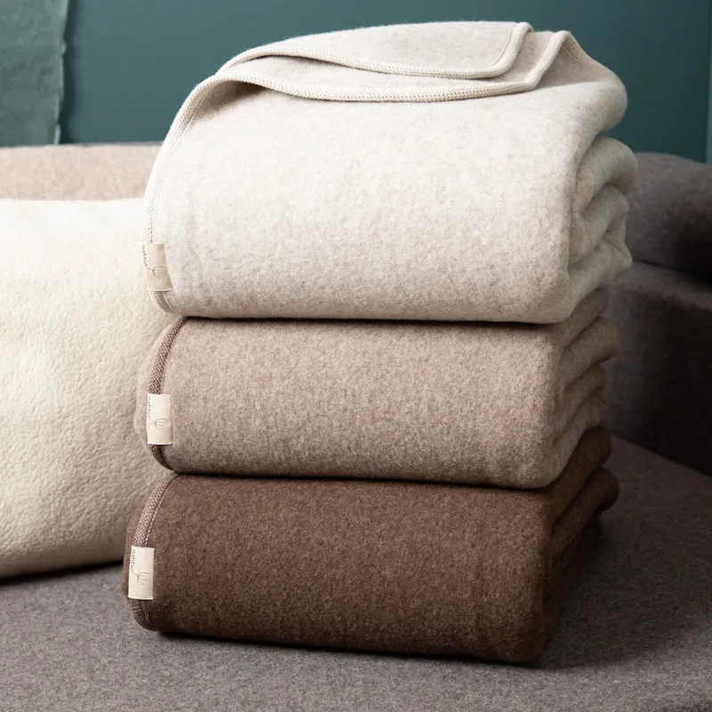 Merino-Lodendecke „Premium" | ungefärbt