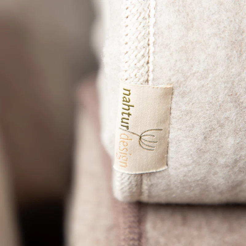 Merino-Lodendecke „Premium" | ungefärbt