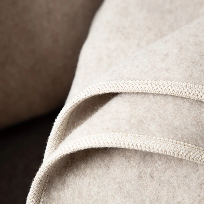 Merino-Lodendecke „Premium" | ungefärbt