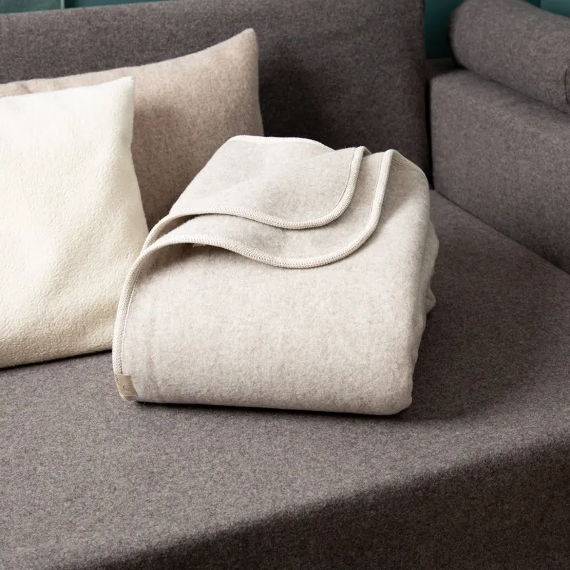 Merino-Lodendecke „Premium" | ungefärbt