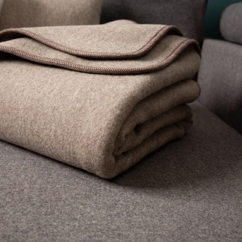 Merino-Lodendecke „Premium" | ungefärbt