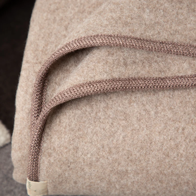 Merino-Lodendecke „Premium" | ungefärbt