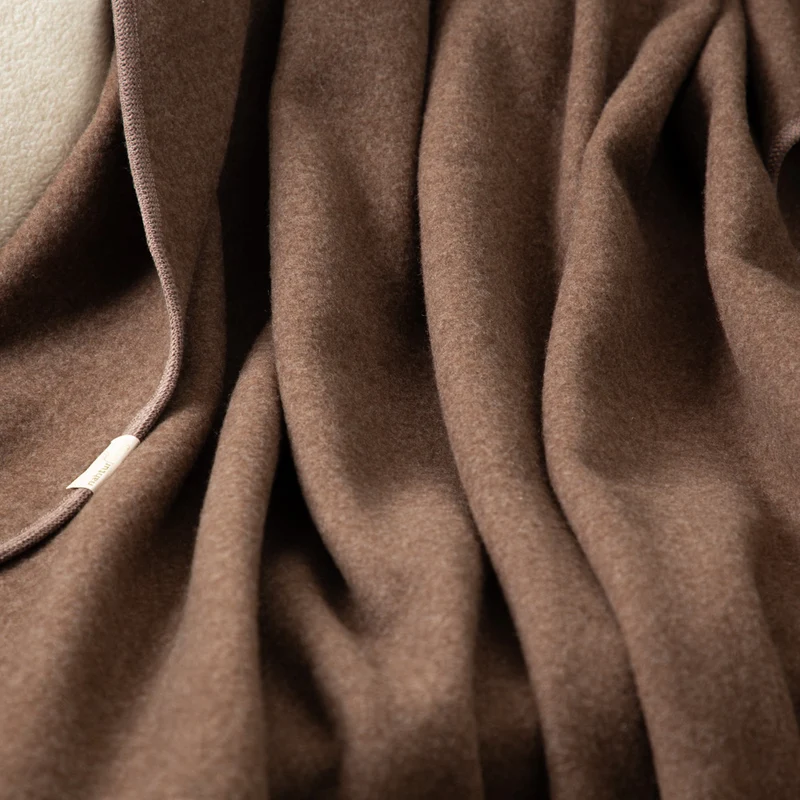 Merino-Lodendecke „Premium" | ungefärbt