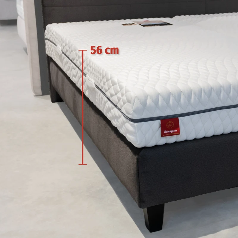 Boxspringbett Jubi - Boxspringbett mit Brinkhaus Florenz TTFK Matratze / 180x200