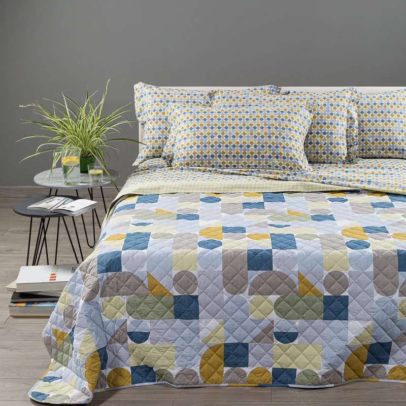 Copriletto Primaverile sonic Art in Cotone 80 gr/mq