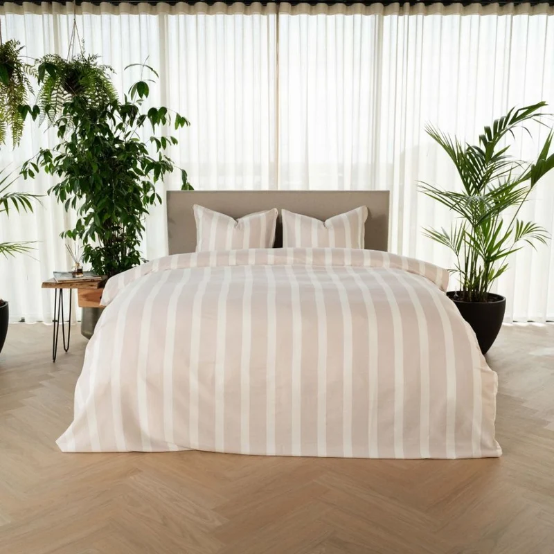 Kayori Bettbezug Dasshu Baumwollsatin – Grau