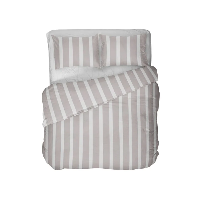 Kayori Bettbezug Dasshu Baumwollsatin – Grau