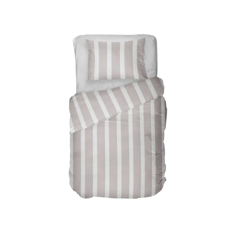 Kayori Bettbezug Dasshu Baumwollsatin – Grau