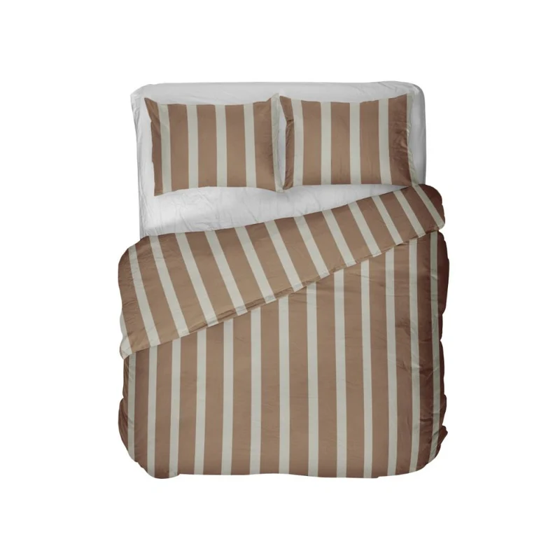 Kayori Bettbezug Dasshu Baumwollsatin – Taupe