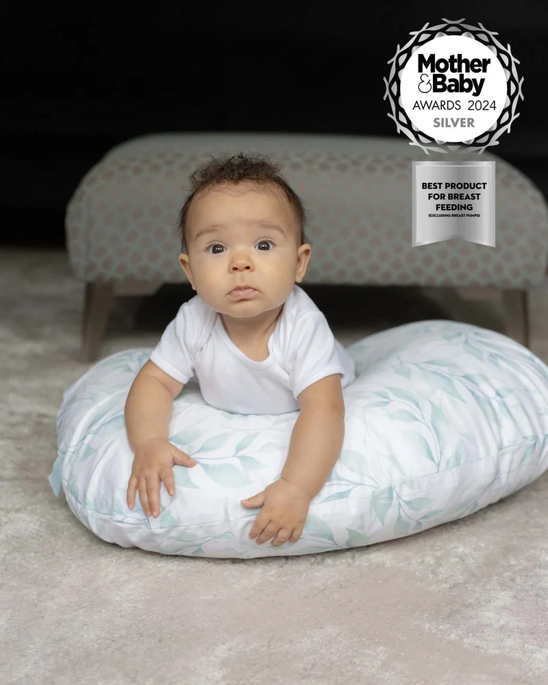 BABYGO® Stillkissen mit grünem Blattmuster (ohne Verpackung)