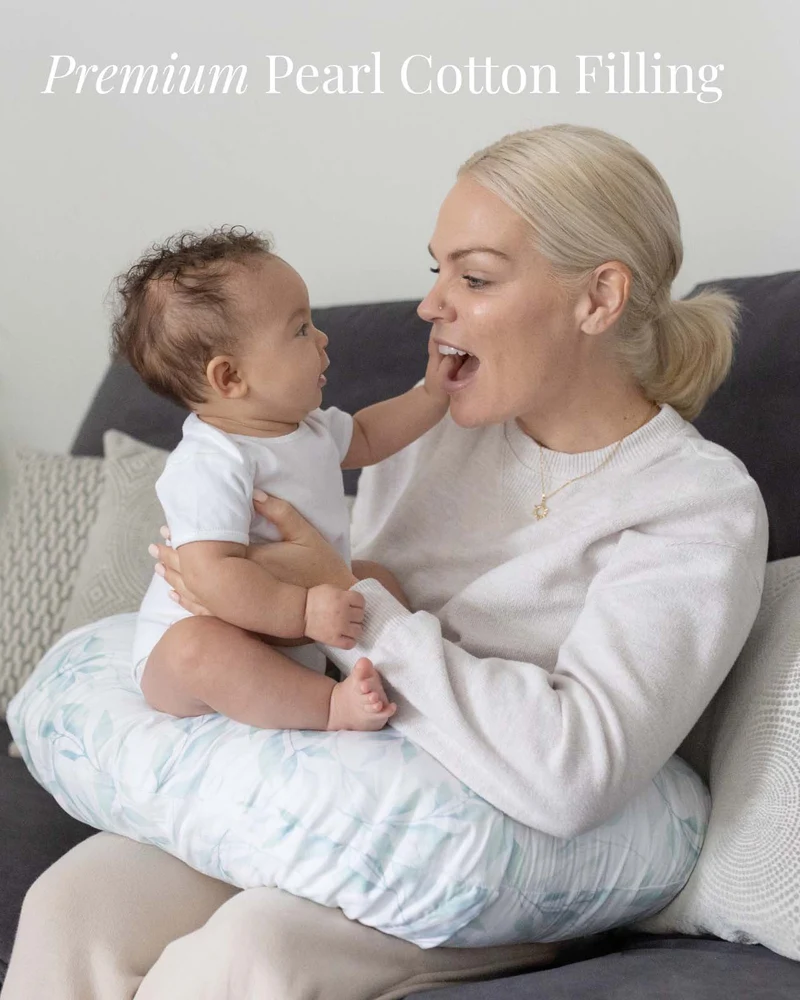 BABYGO® Stillkissen mit grünem Blattmuster (ohne Verpackung)