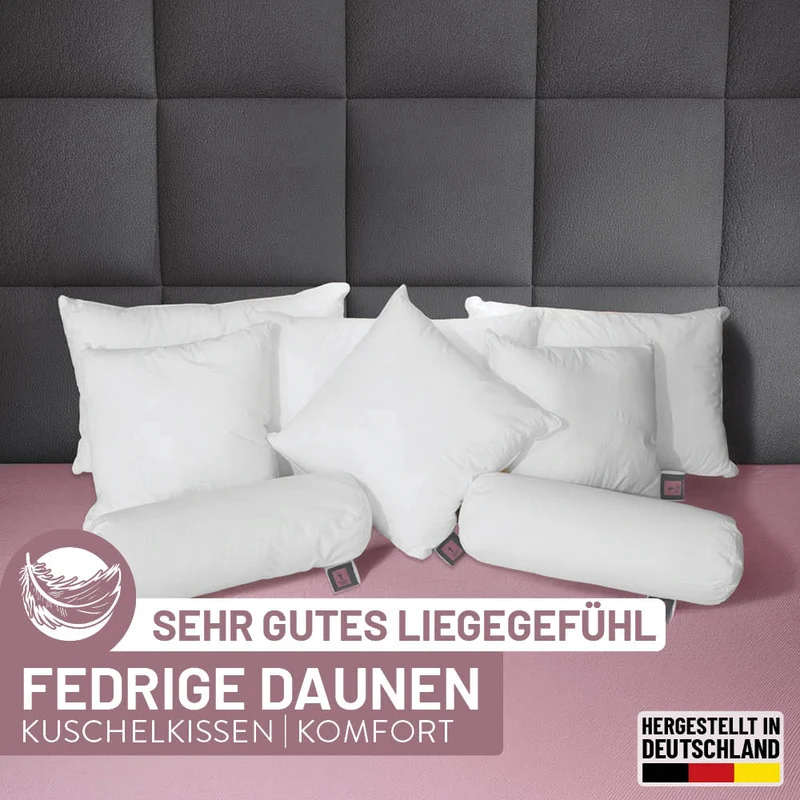Federn- und Daunen Kleinkissen Lara, fedrige Daunen