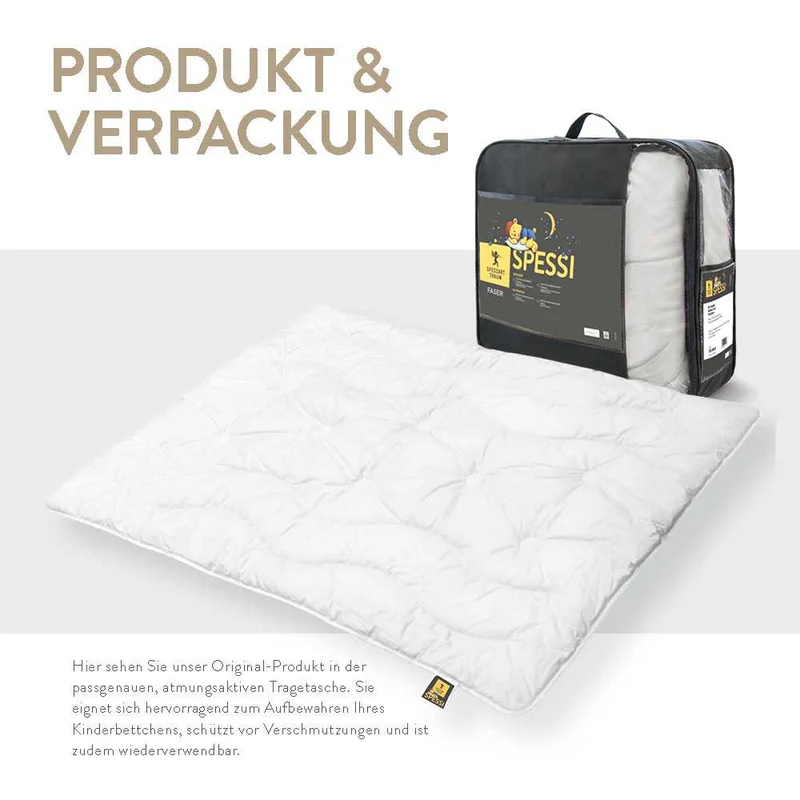 Ganzjahres Faserkinderbettdecke Spessi, Hollofill Spring 3D-Markenfaser / 100 % Polyester