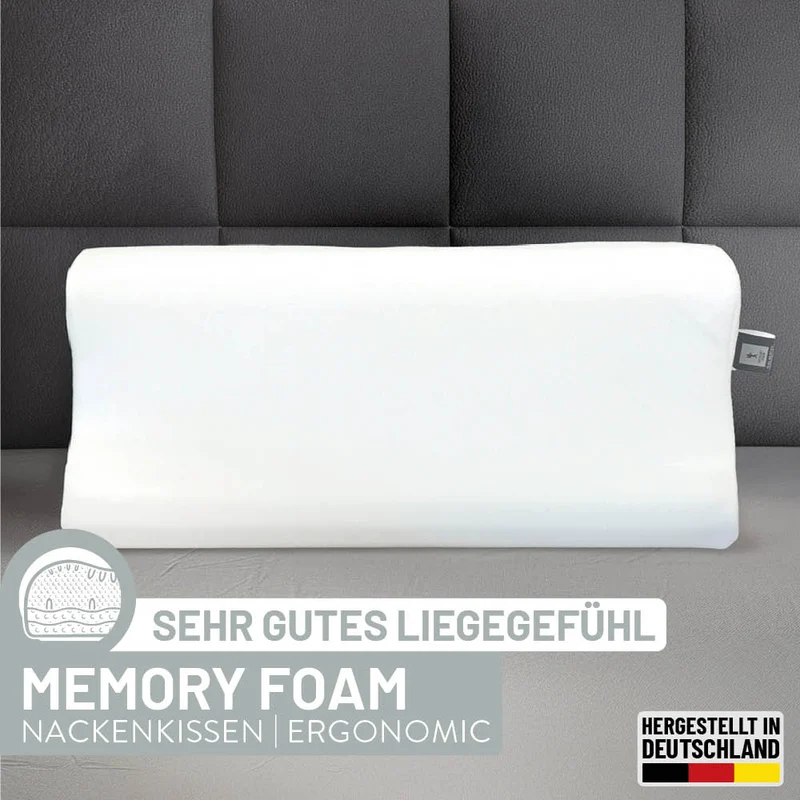 Visco Nackenstützkissen Silber, Visco-Comfortschaum RG 50