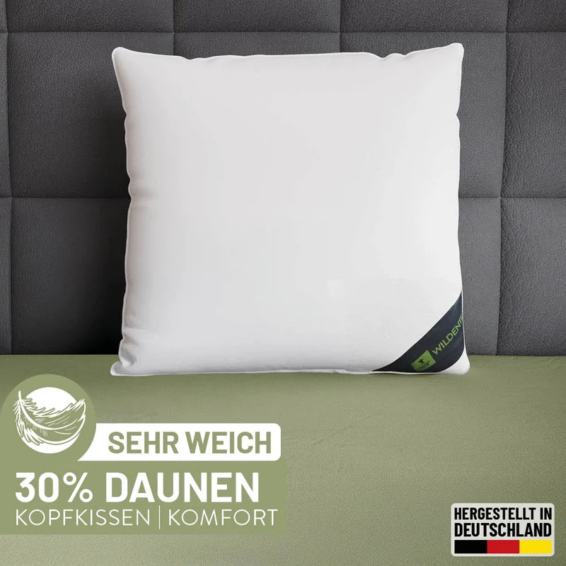 Federn- und Daunenkissen Wildente, 30 % Daunen / 70 % Federn