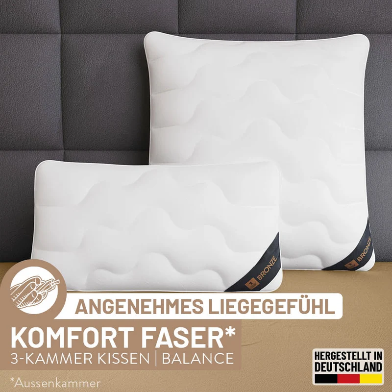 Faserkissen Bronze, hochwertige Faserkugeln, 100 % Polyester