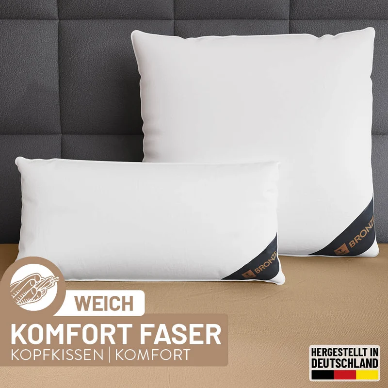 Faserkissen Bronze, hochwertige Faserkugeln, 100 % Polyester