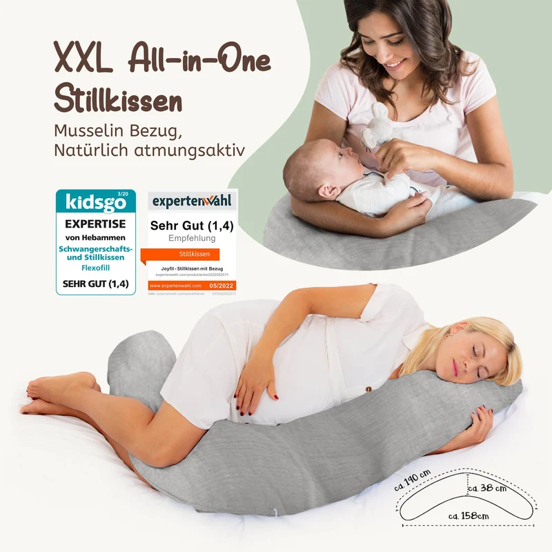 joyfill Stillkissen I Von Hebammen Getestet I Flüsterleise Füllung