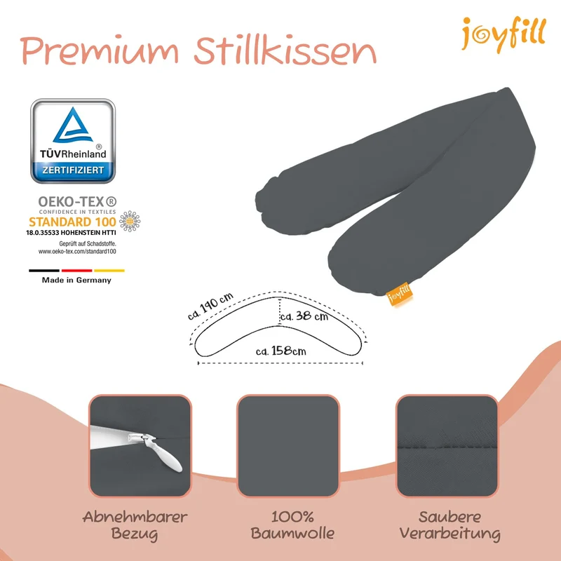 Joyfill Stillkissen (190cm) mit BioFoam
