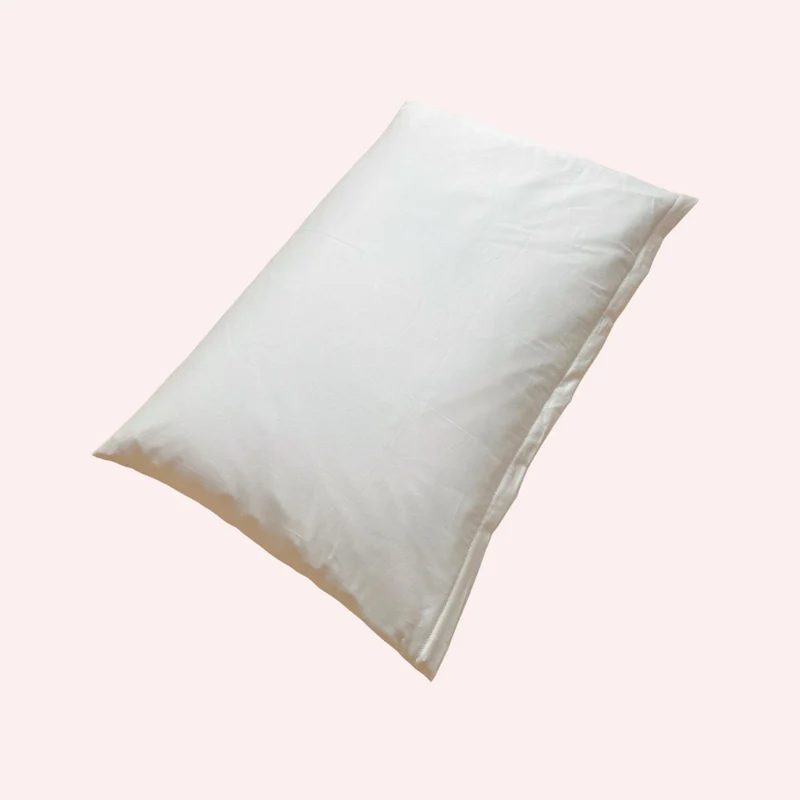 Kopfkissen Hirse mit Rosenblüten & Rosenquarz 60x40cm Creme