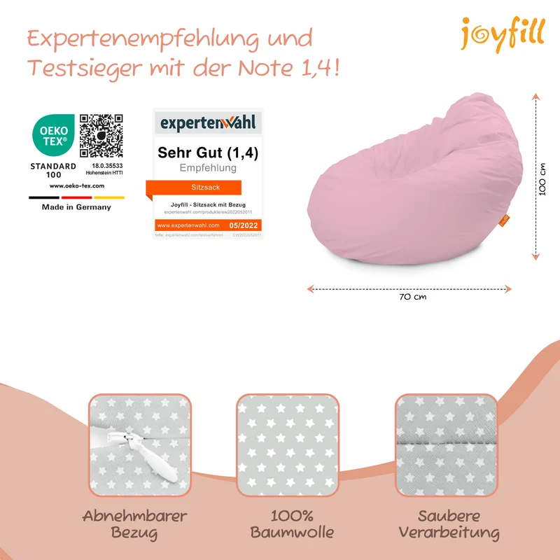 Sitzsack für Groß und Klein (BioFoam gefüllt | 240 L)