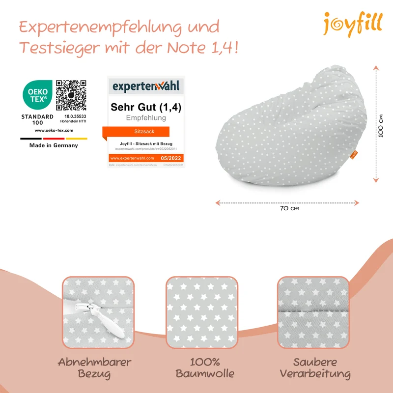 Sitzsack für Groß und Klein (BioFoam gefüllt | 240 L)